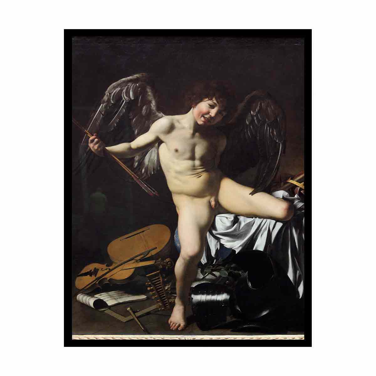 Cupid as Victor Edit this at Wikidata By Caravaggio