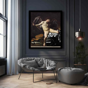 Cupid as Victor Edit this at Wikidata By Caravaggio