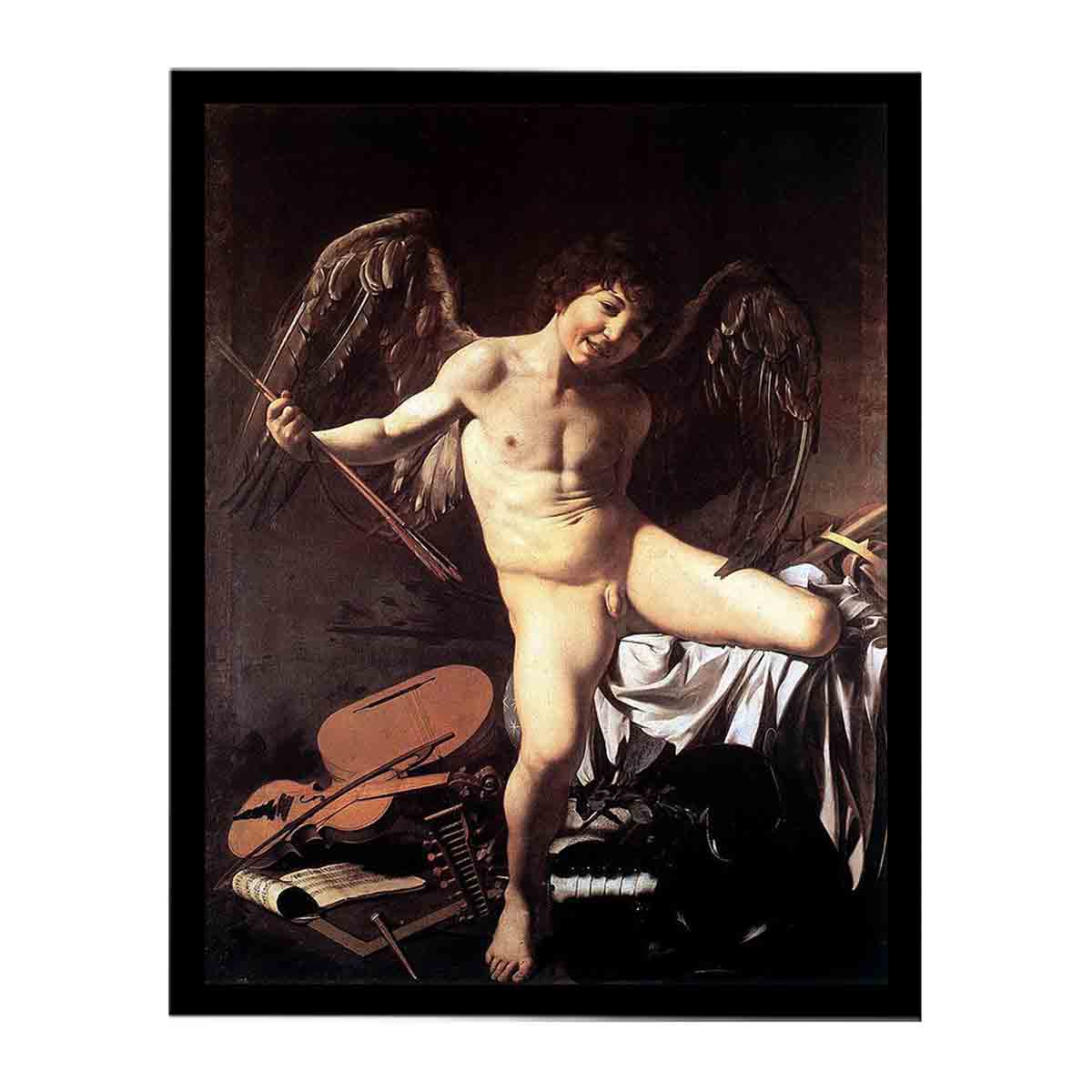 Cupid as Victor By Caravaggio