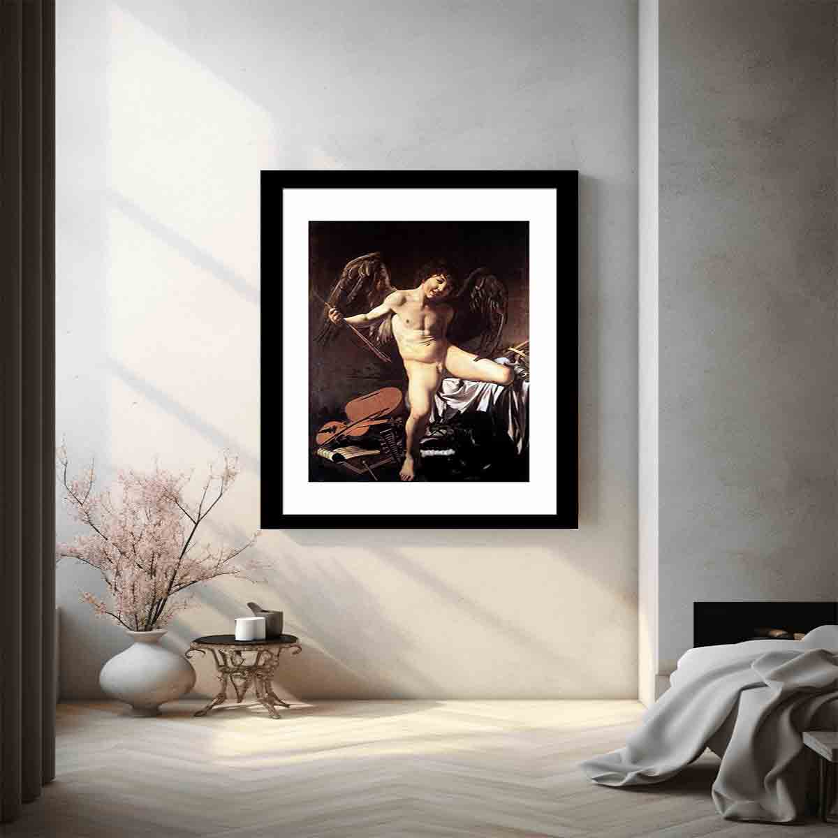 Cupid as Victor By Caravaggio