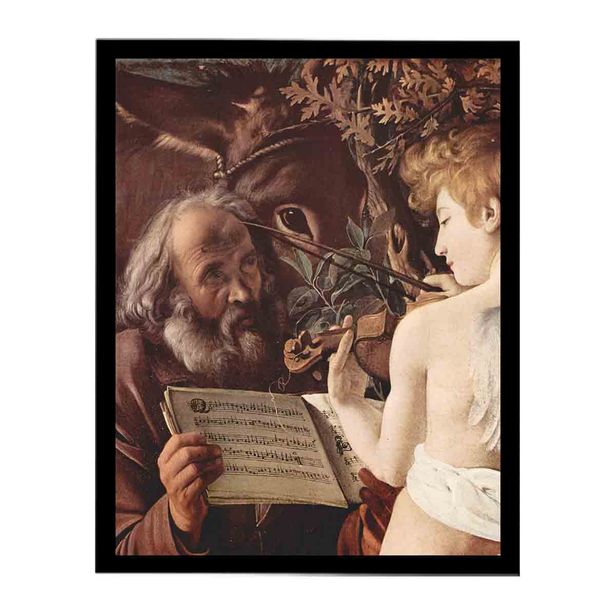 Rest on Flight to Egypt (detail 1) 1596-97 By Caravaggio