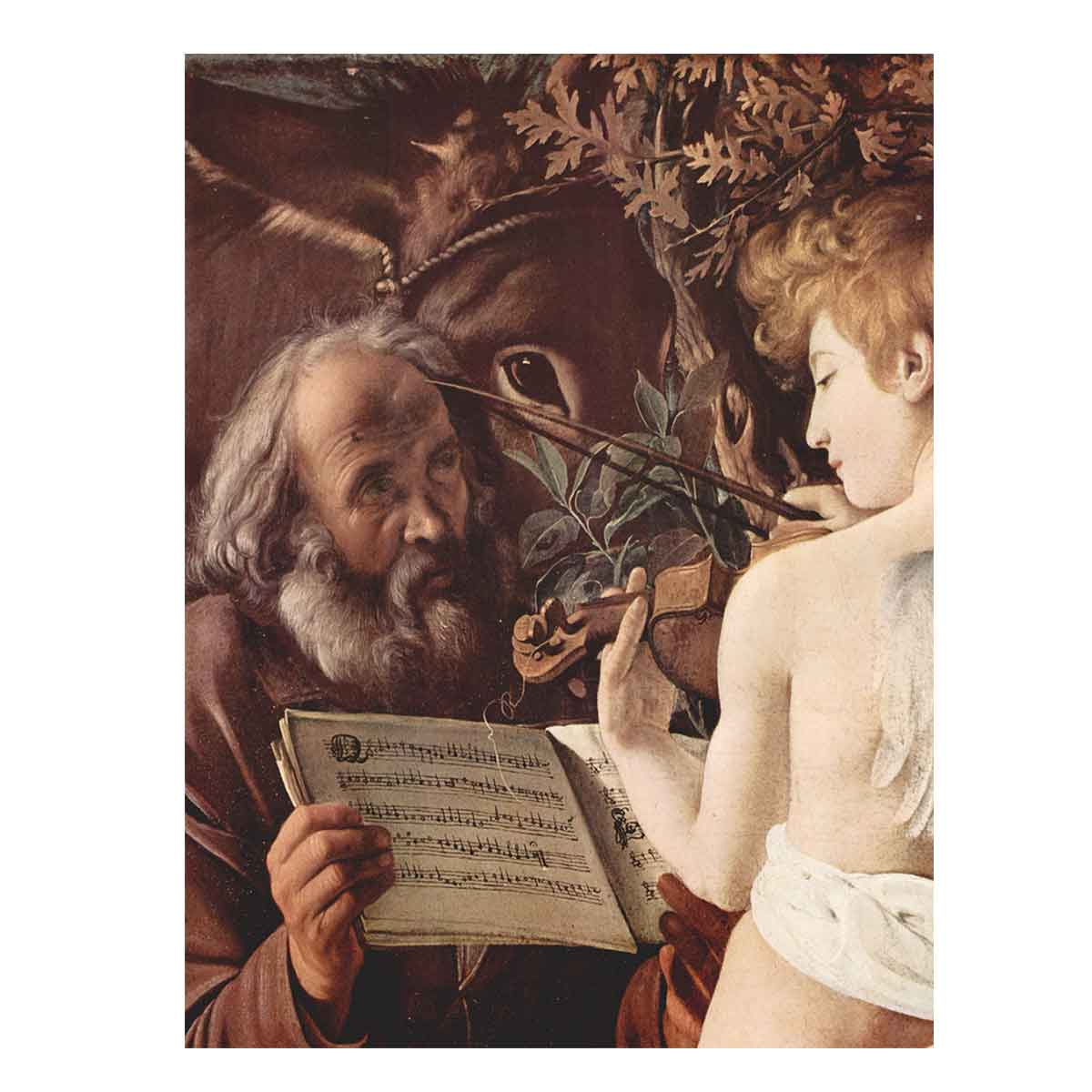 Rest on Flight to Egypt (detail 1) 1596-97 By Caravaggio