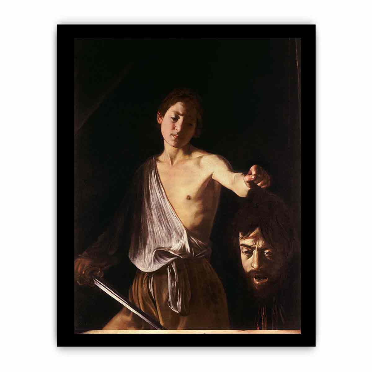 David with the Head of Goliath By Caravaggio