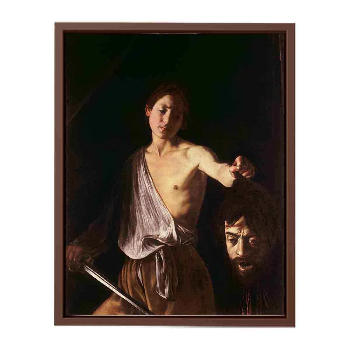 David with the Head of Goliath By Caravaggio