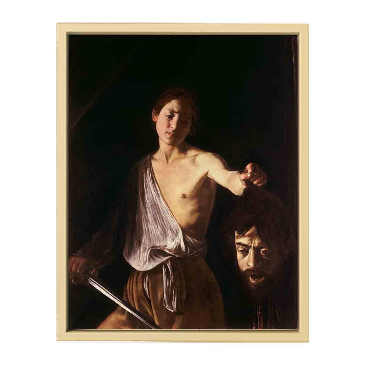 David with the Head of Goliath By Caravaggio