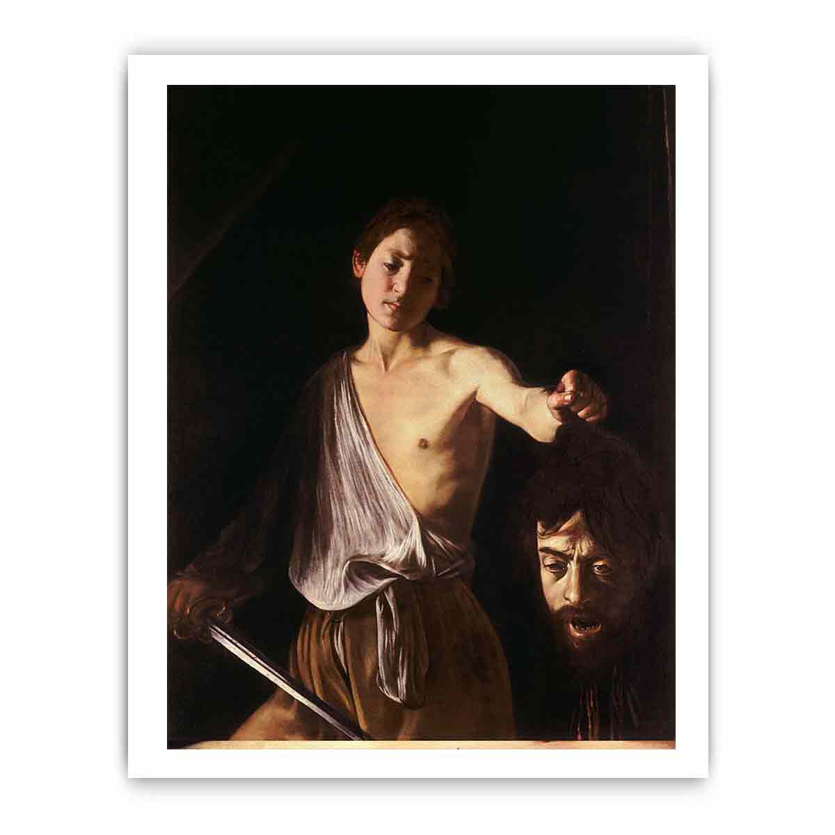David with the Head of Goliath By Caravaggio