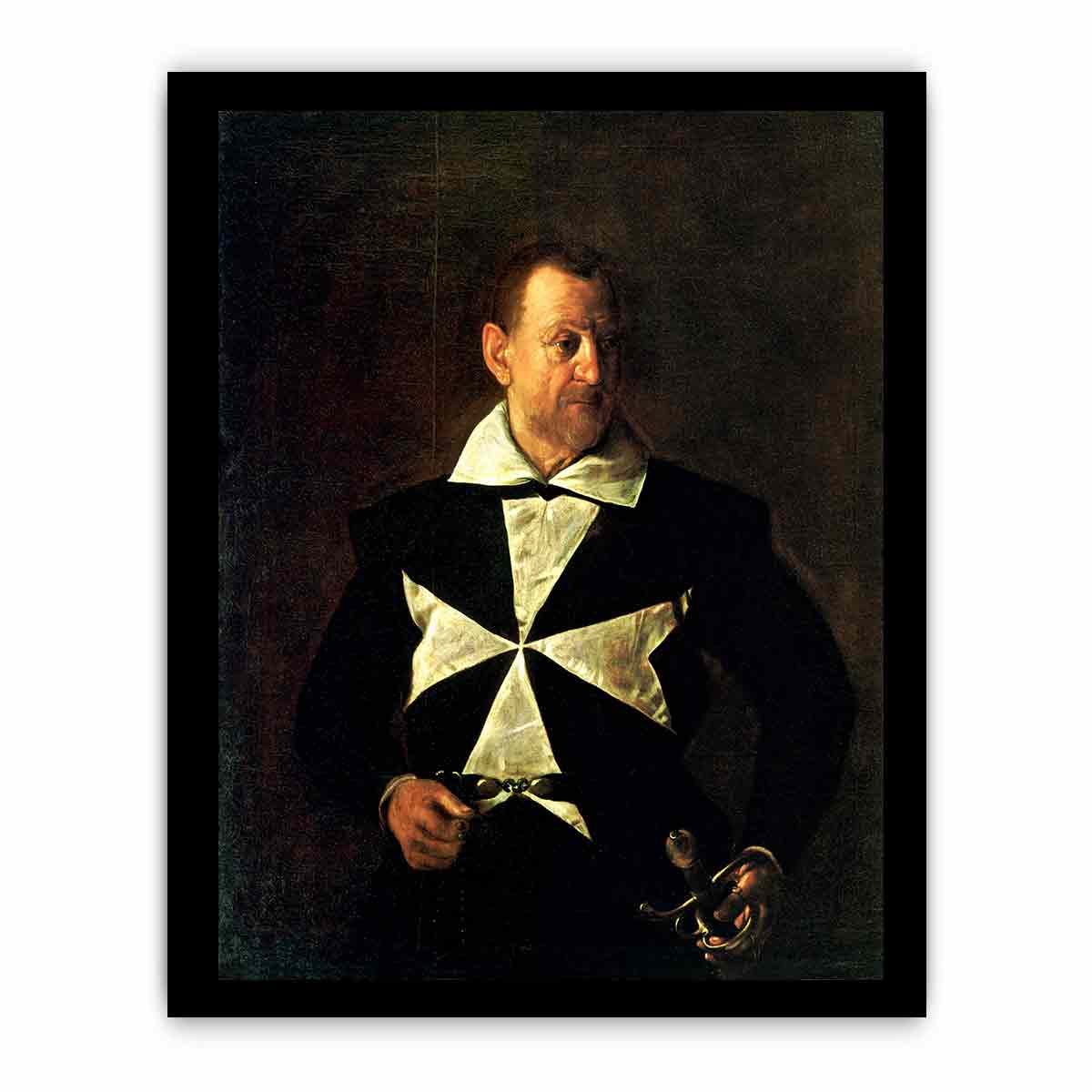 Portrait of Fra Antonio Martelli By Caravaggio