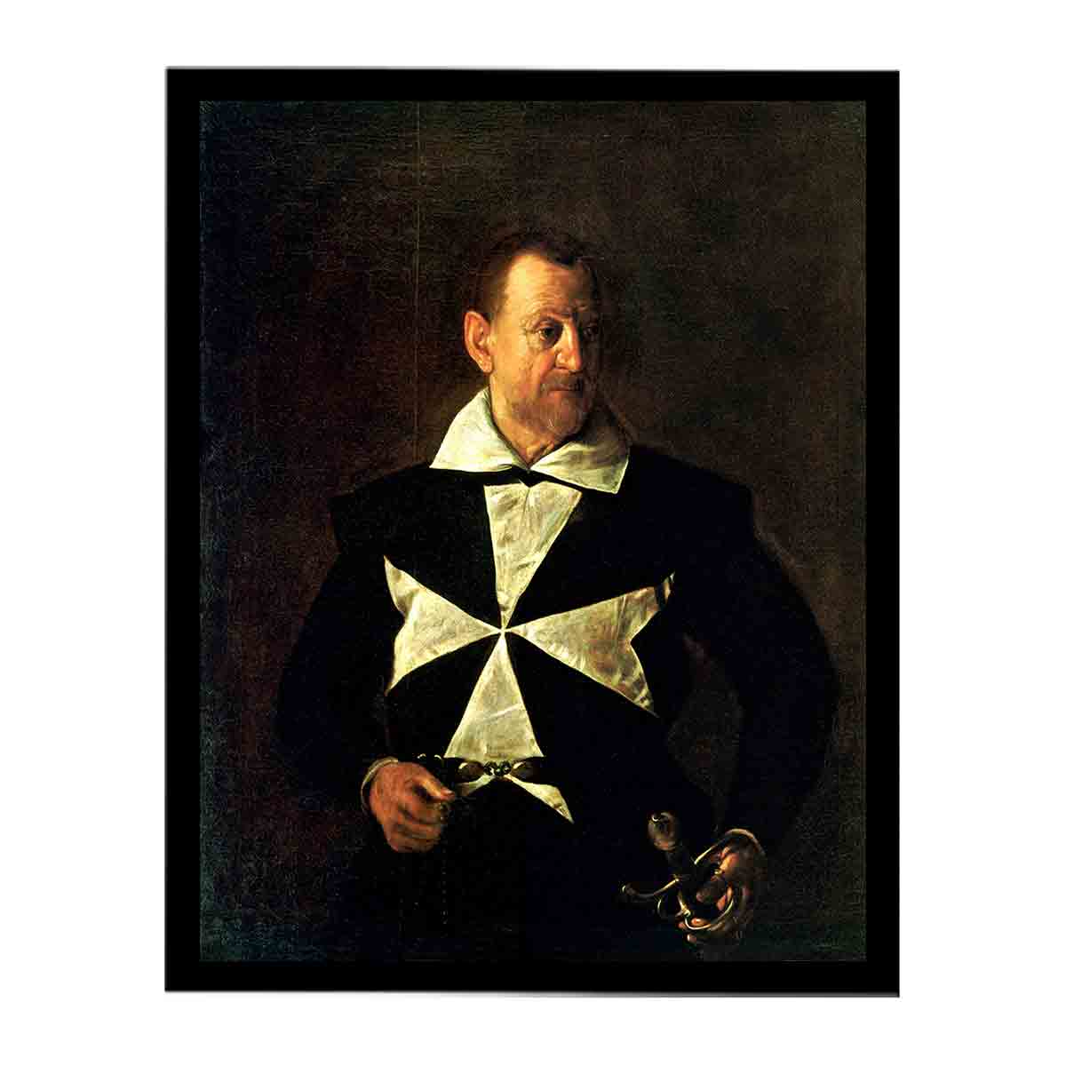 Portrait of Fra Antonio Martelli By Caravaggio