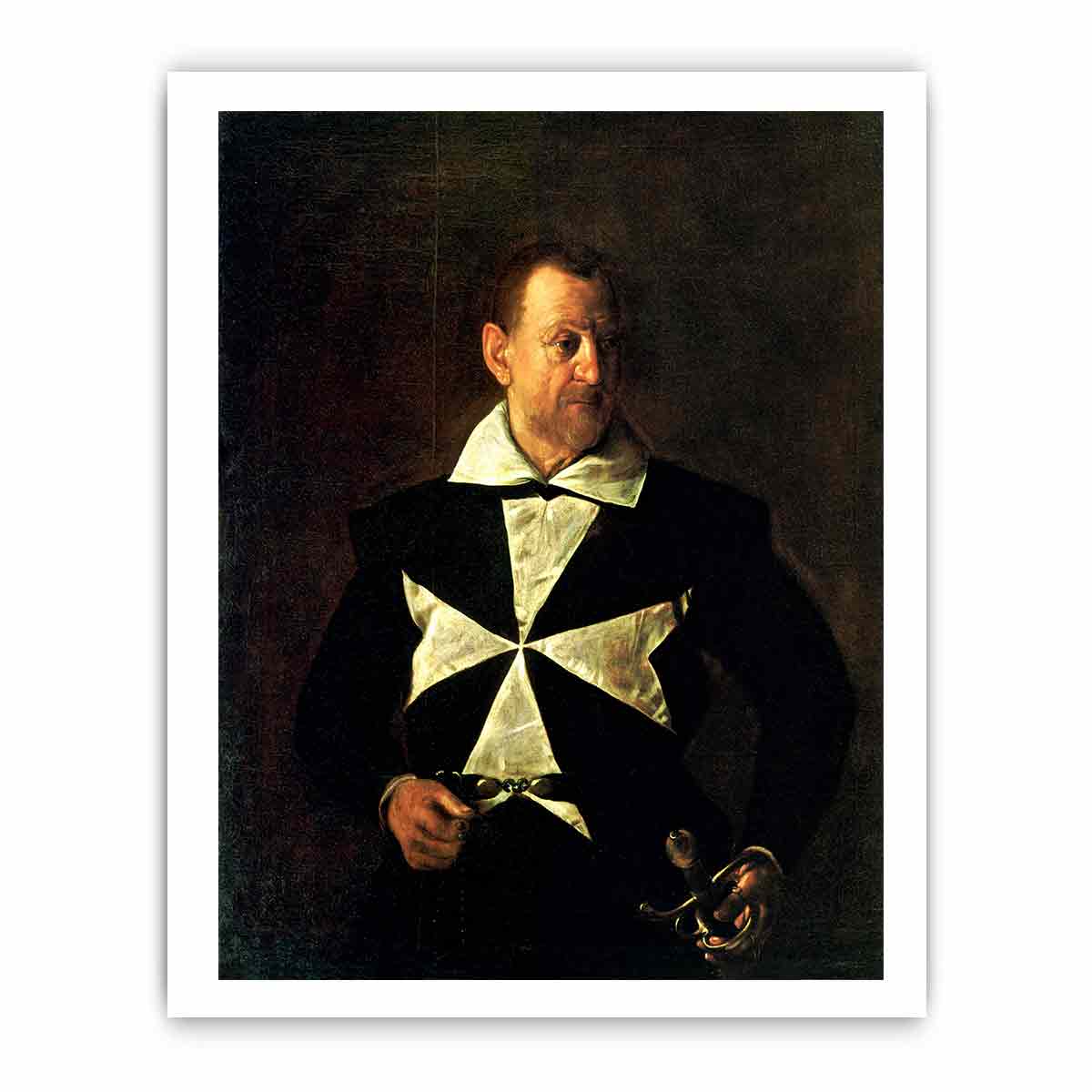 Portrait of Fra Antonio Martelli By Caravaggio