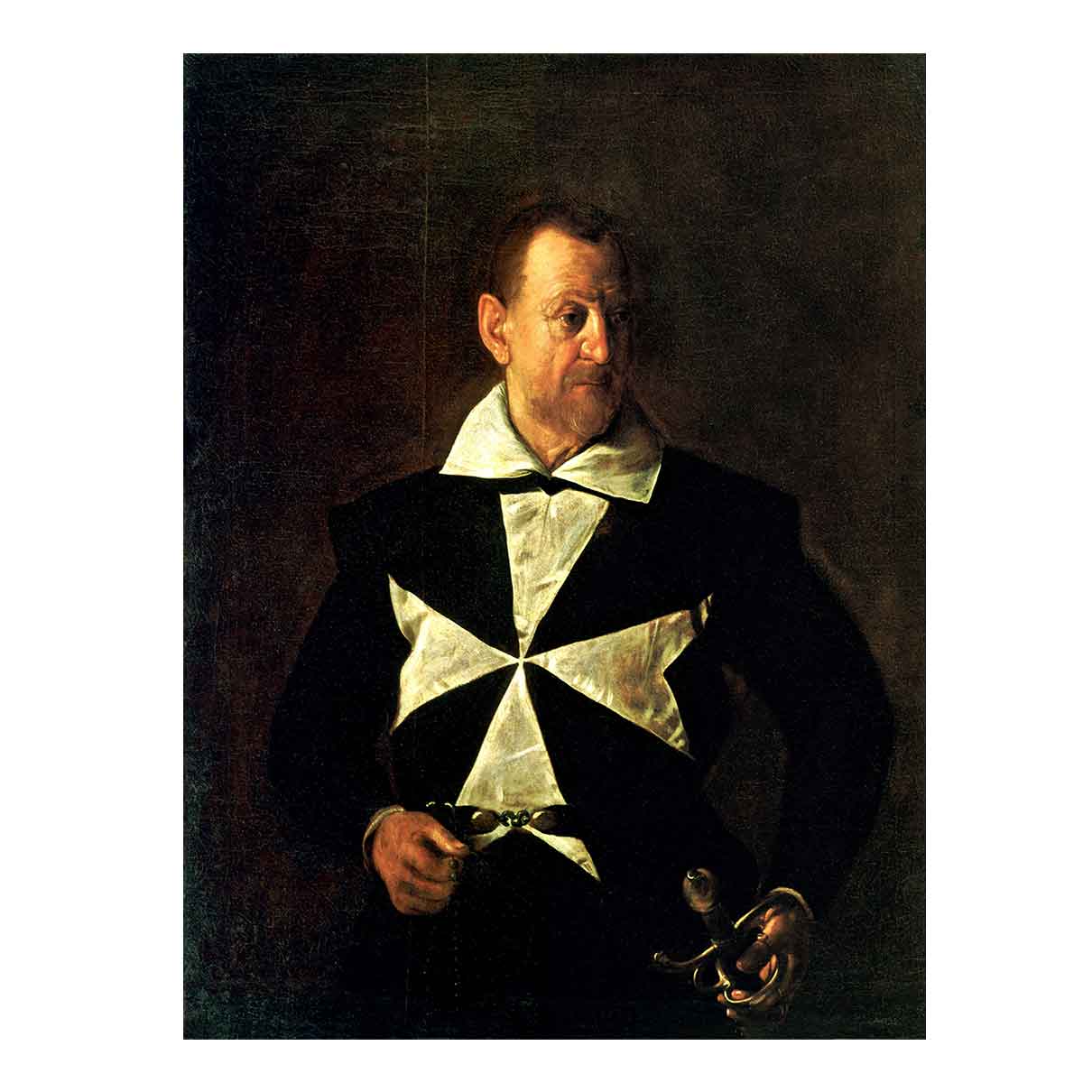 Portrait of Fra Antonio Martelli By Caravaggio