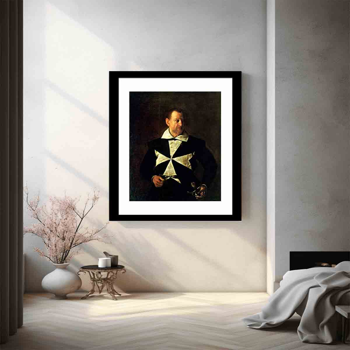 Portrait of Fra Antonio Martelli By Caravaggio