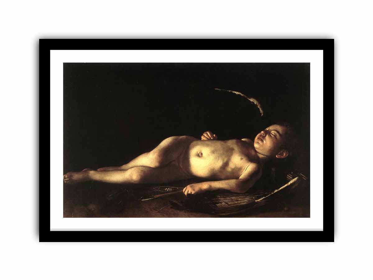 Sleeping Cupid By Caravaggio