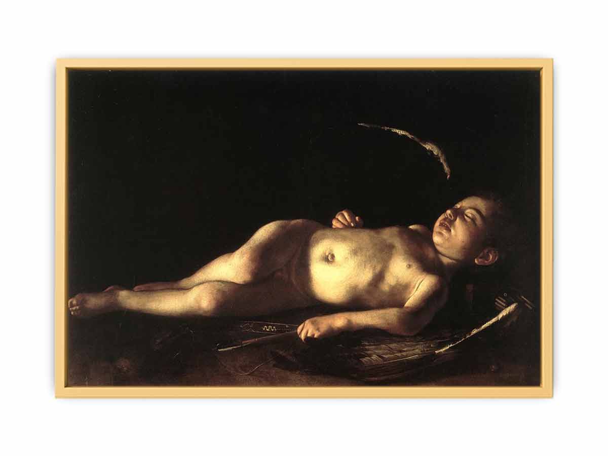 Sleeping Cupid By Caravaggio