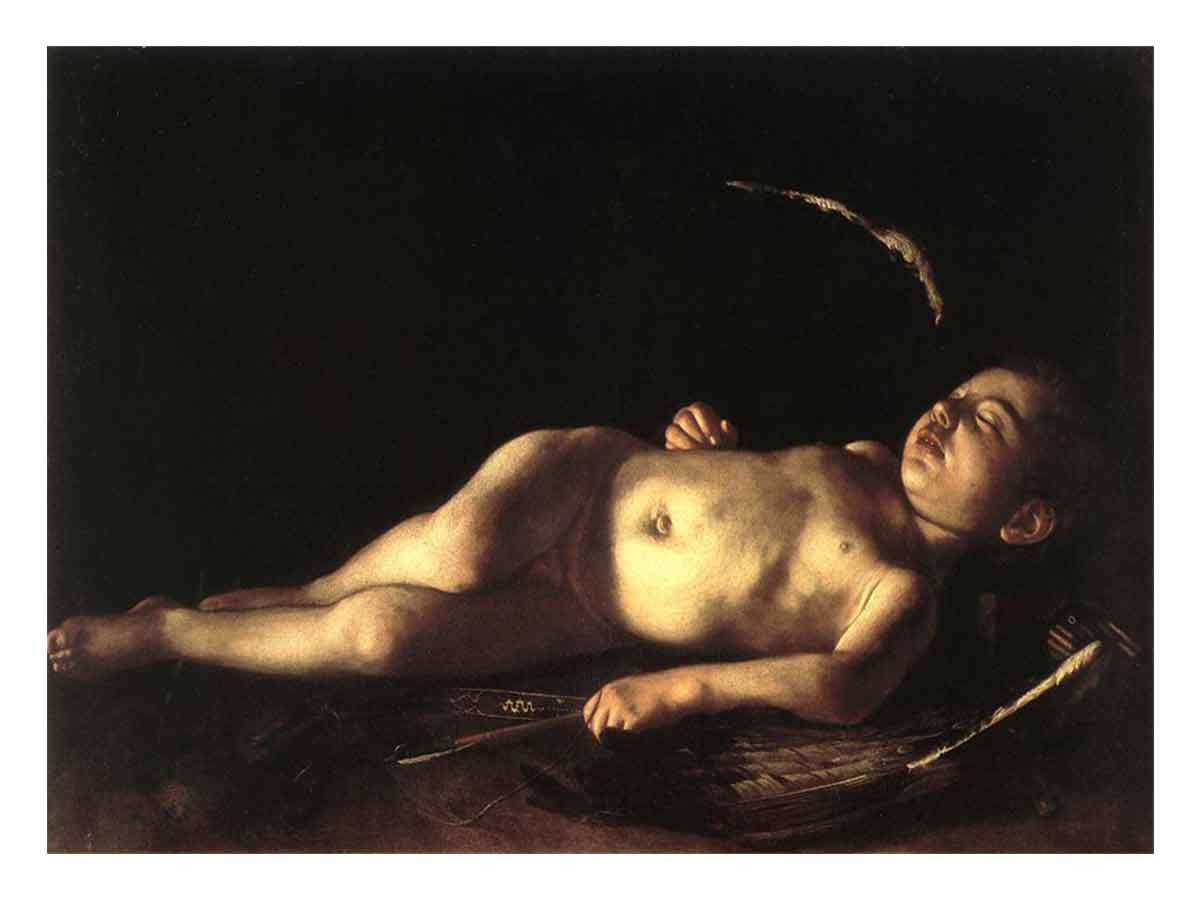 Sleeping Cupid By Caravaggio