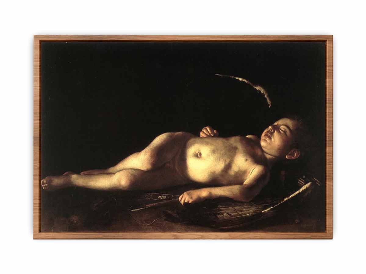 Sleeping Cupid By Caravaggio