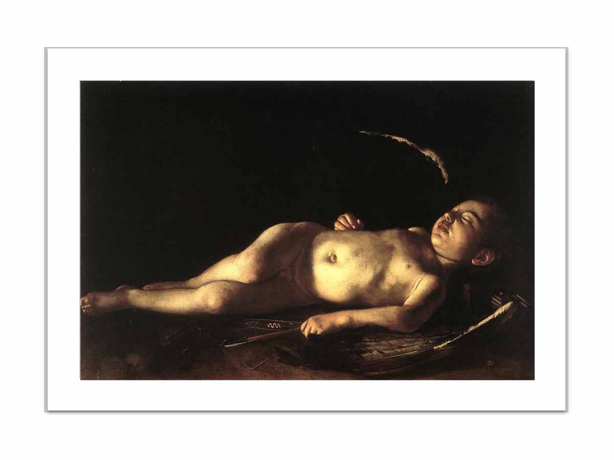 Sleeping Cupid By Caravaggio