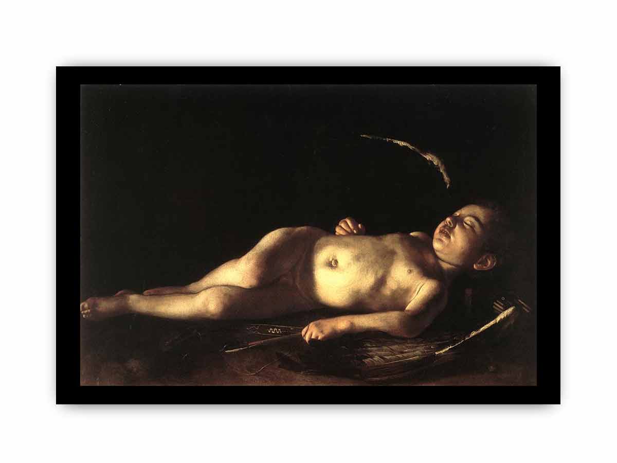 Sleeping Cupid By Caravaggio