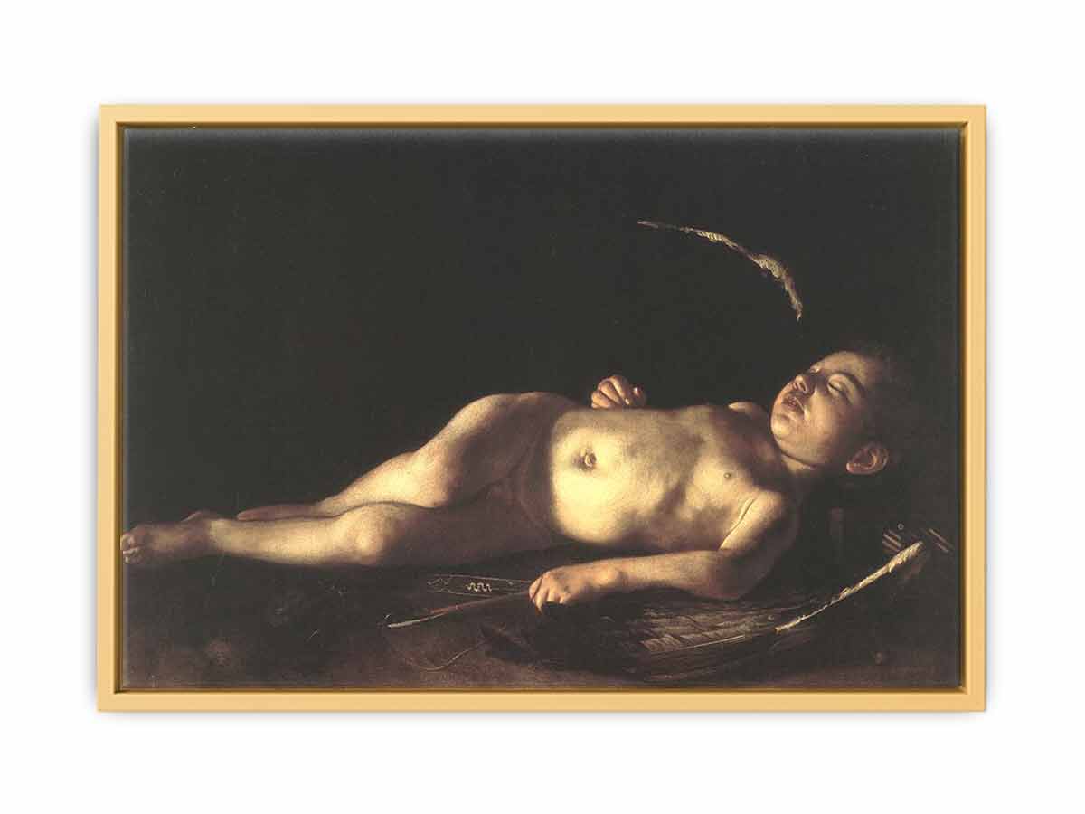 Sleeping Cupid By Caravaggio