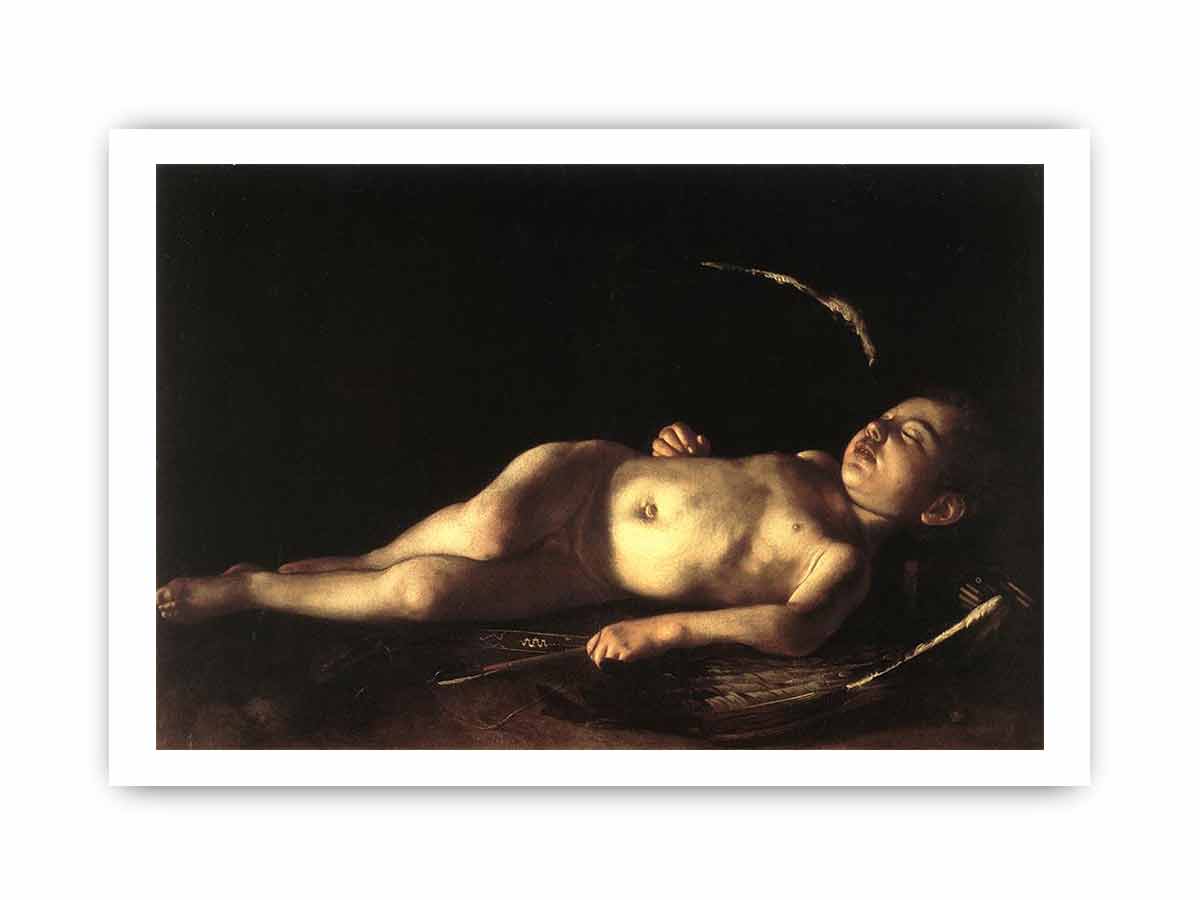Sleeping Cupid By Caravaggio
