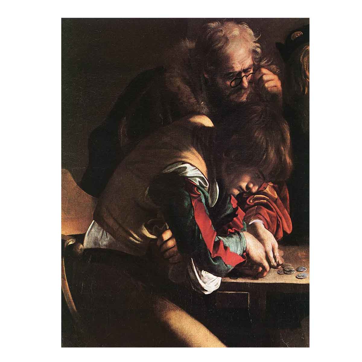 The Calling of Saint Matthew (detail) By Caravaggio