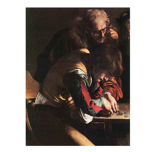The Calling of Saint Matthew (detail) By Caravaggio