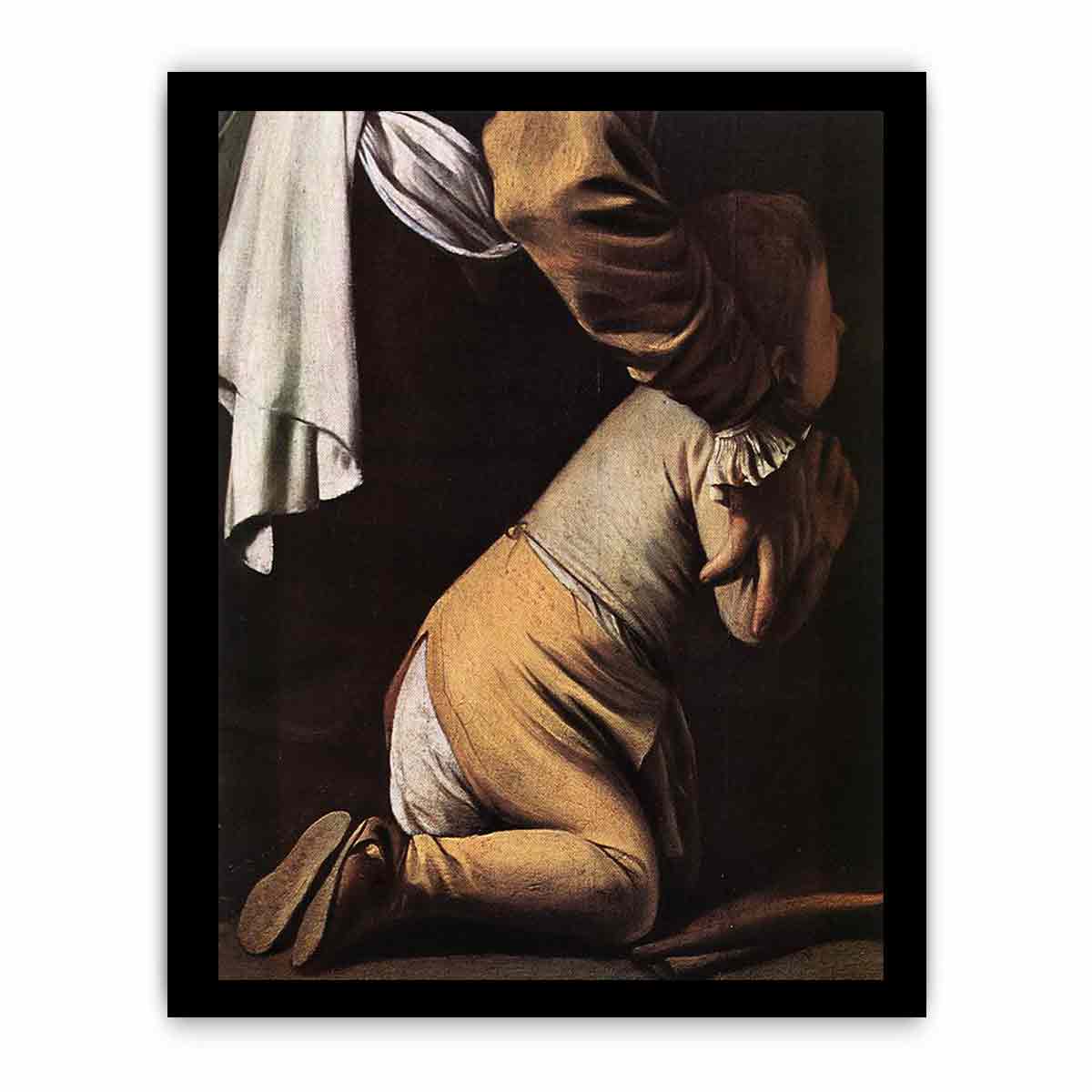 Madonna del Rosario (detail) By Caravaggio