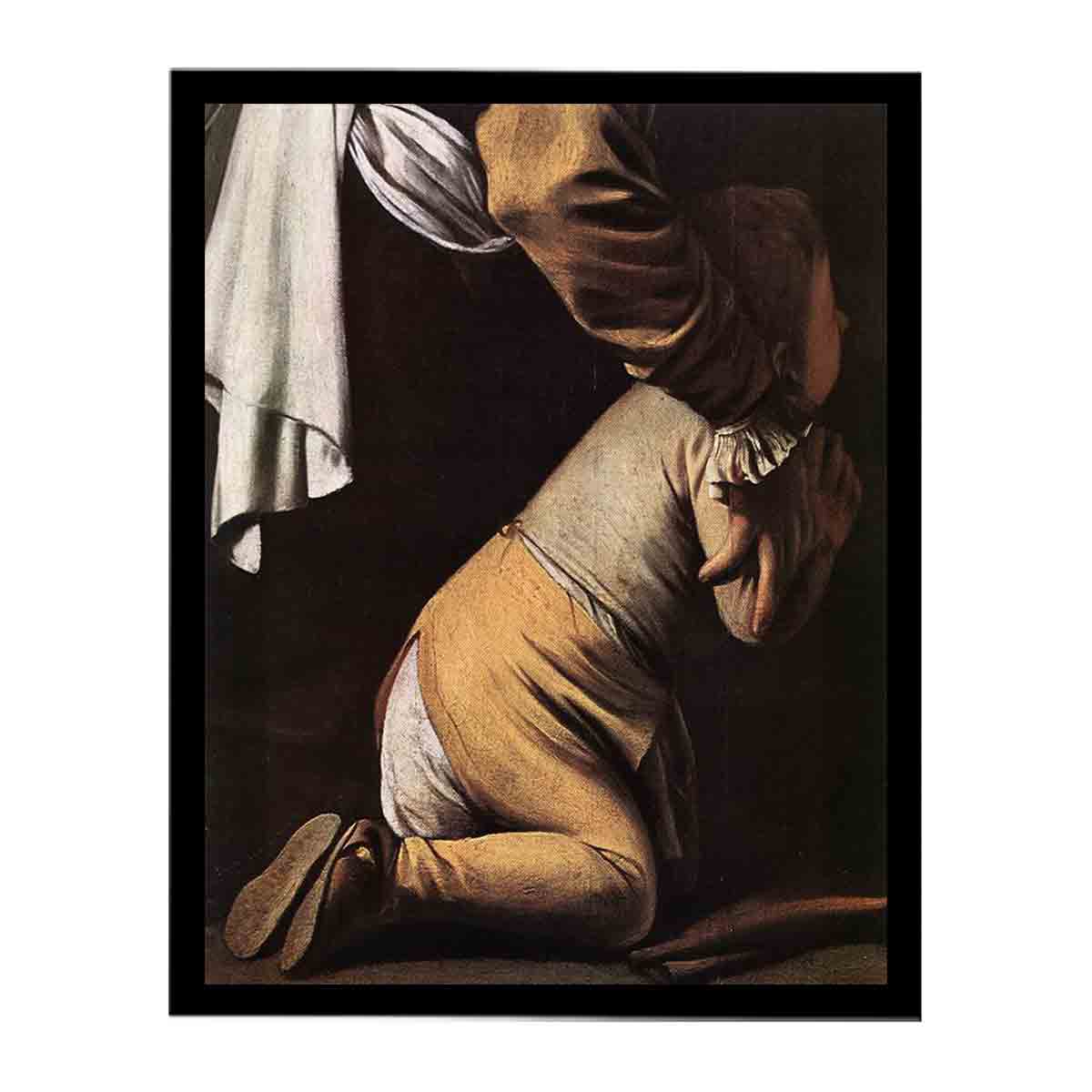 Madonna del Rosario (detail) By Caravaggio