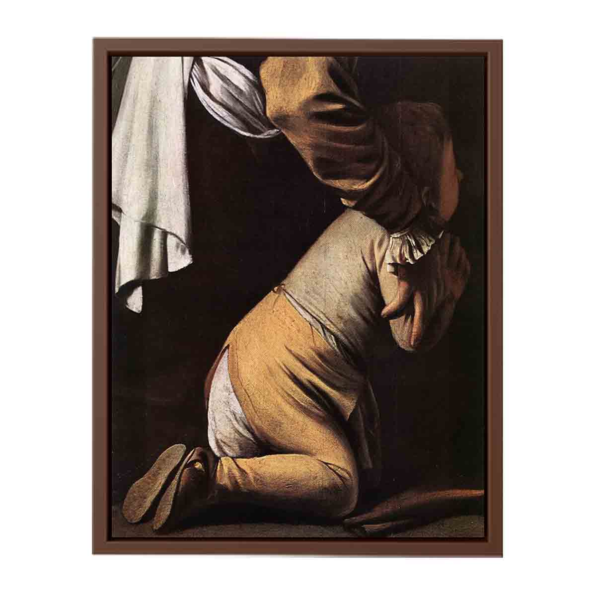 Madonna del Rosario (detail) By Caravaggio