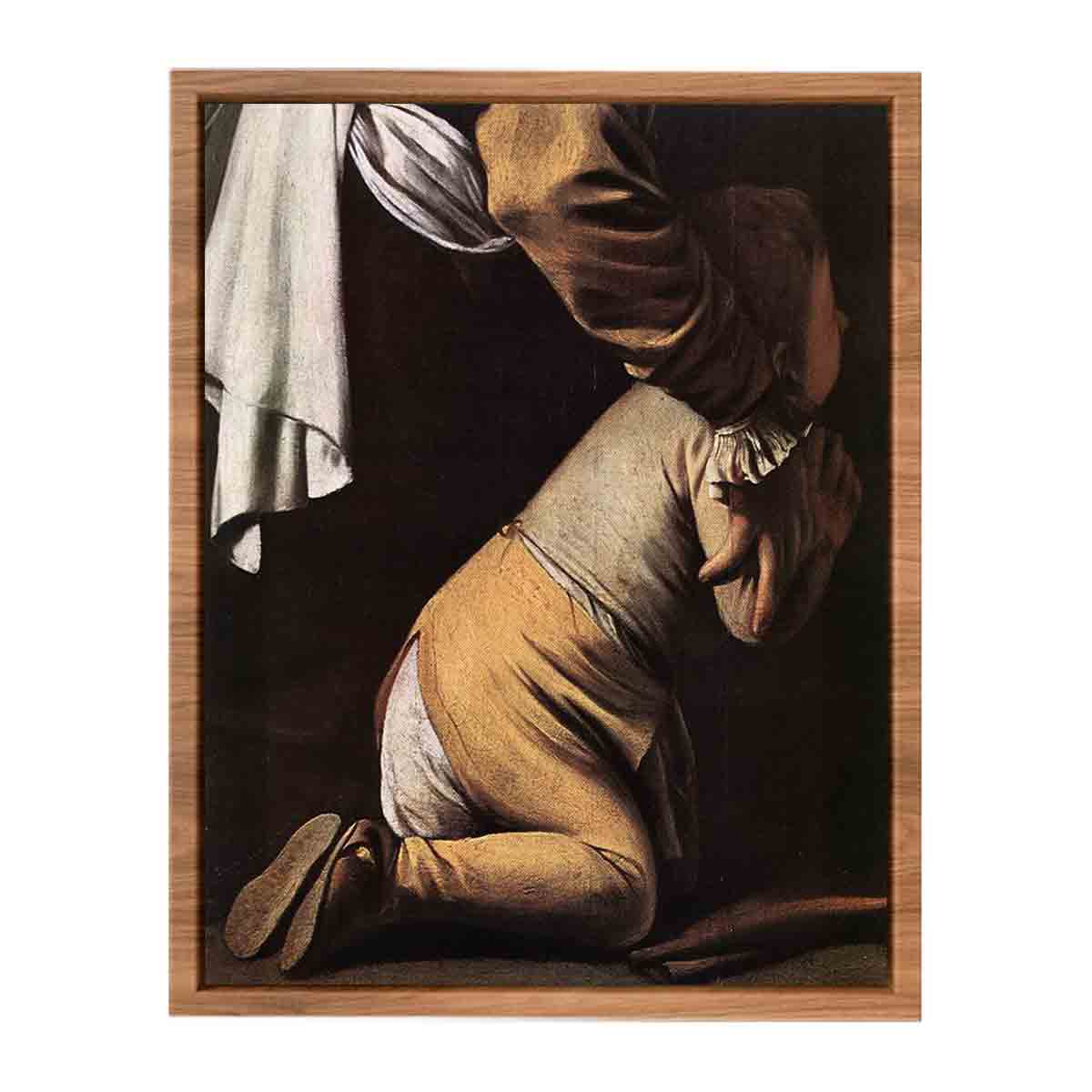 Madonna del Rosario (detail) By Caravaggio
