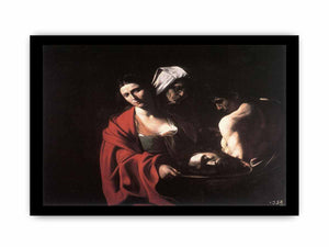 Salomé con la cabeza del Bautista By Caravaggio