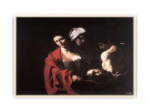 Salomé con la cabeza del Bautista By Caravaggio