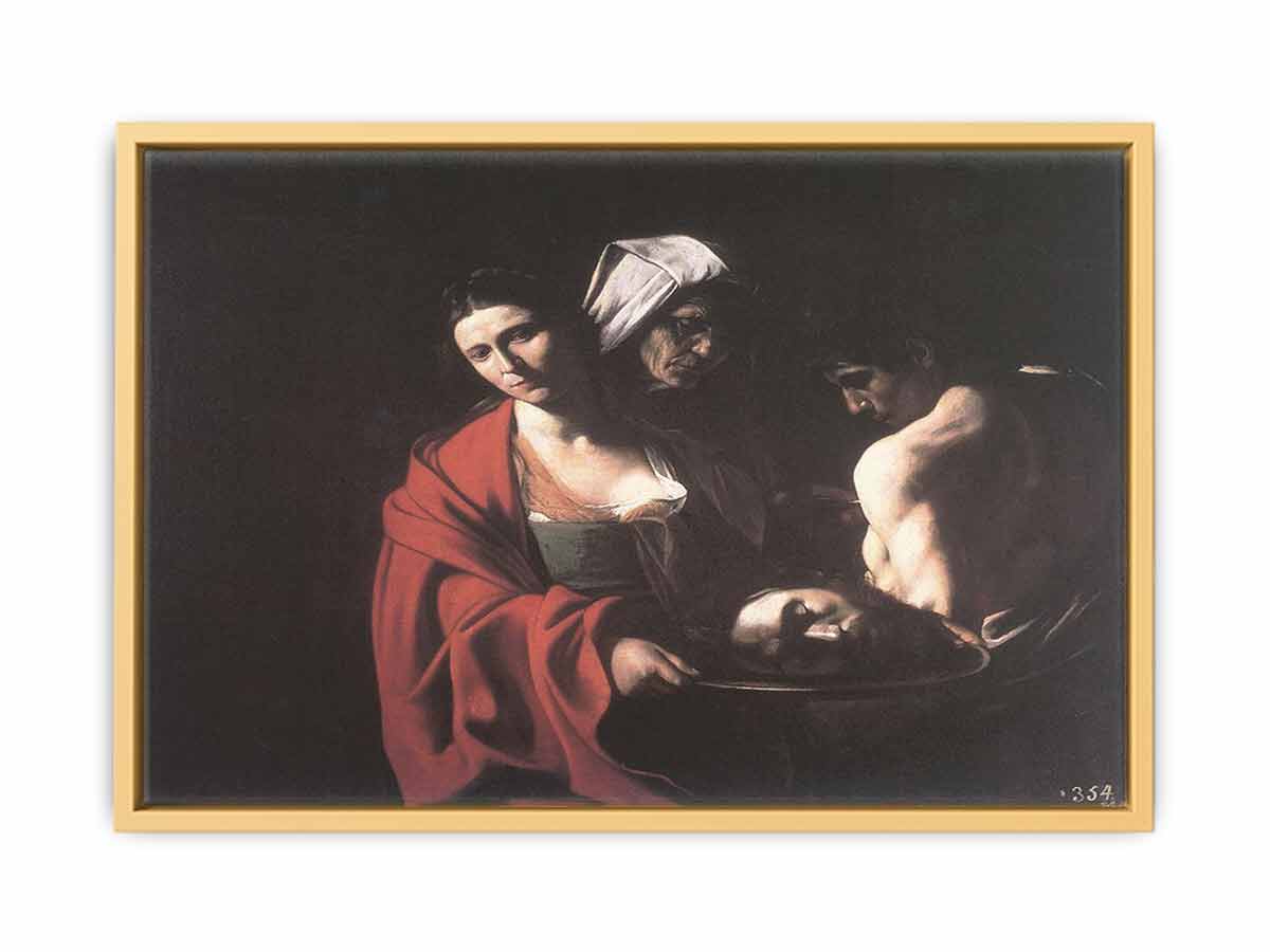 Salomé con la cabeza del Bautista By Caravaggio