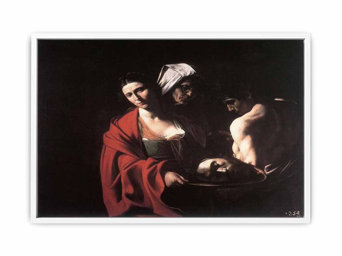 Salomé con la cabeza del Bautista By Caravaggio