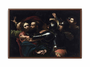 Caravaggio - The Taking of Christ (right colors and contrast - official image).