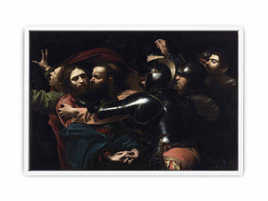 Caravaggio - The Taking of Christ (right colors and contrast - official image).