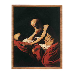 Saint Jerome penitent By Caravaggio