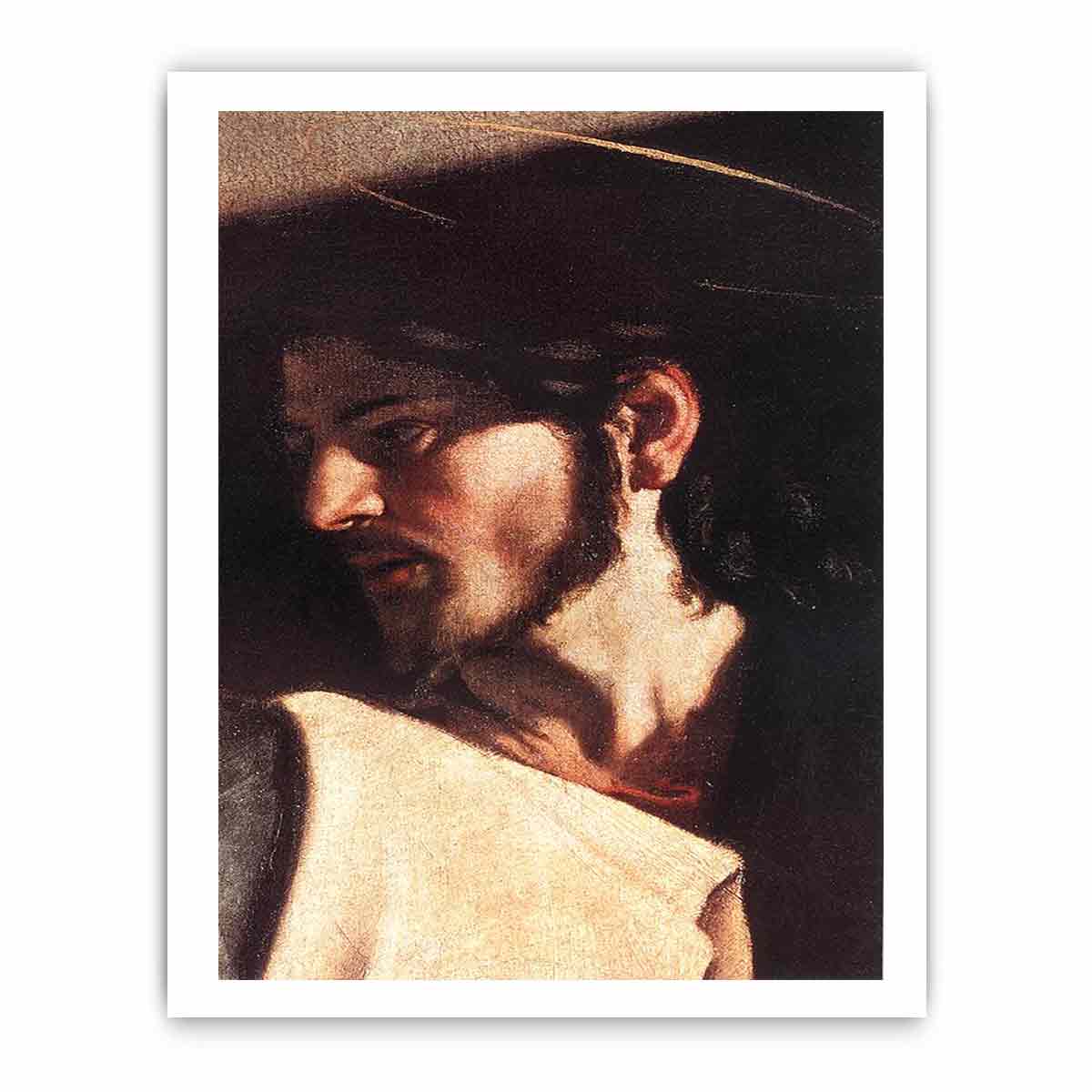 The Calling of Saint Matthew (detail) By Caravaggio