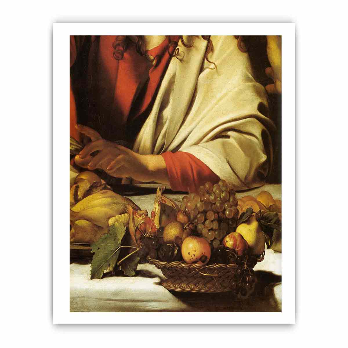 Supper at Emmaus (detail) By Caravaggio