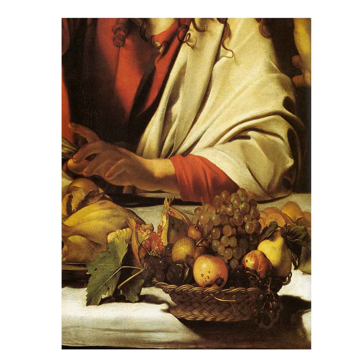 Supper at Emmaus (detail) By Caravaggio