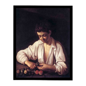 Boy Peeling Fruit Edit this at Wikidata By Caravaggio