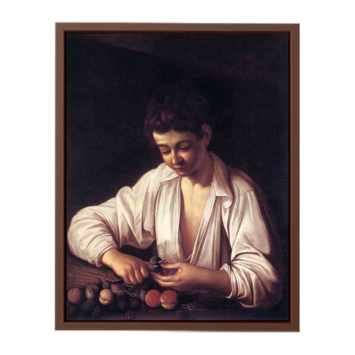 Boy Peeling Fruit Edit this at Wikidata By Caravaggio