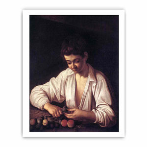 Boy Peeling Fruit Edit this at Wikidata By Caravaggio