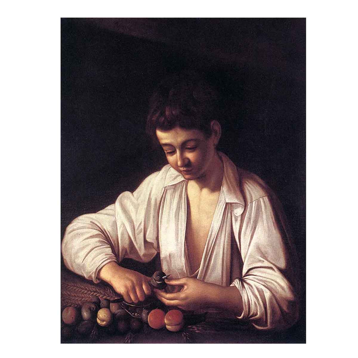 Boy Peeling Fruit Edit this at Wikidata By Caravaggio