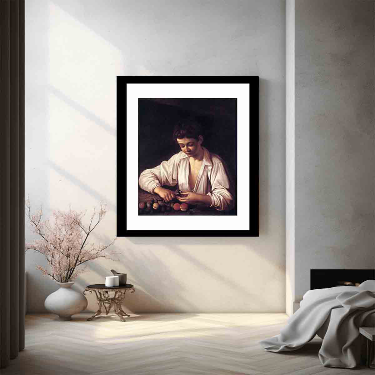 Boy Peeling Fruit Edit this at Wikidata By Caravaggio