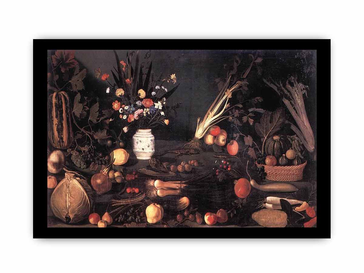 Still-Life with Flowers and Fruit By Caravaggio
