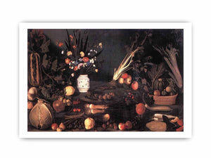 Still-Life with Flowers and Fruit By Caravaggio