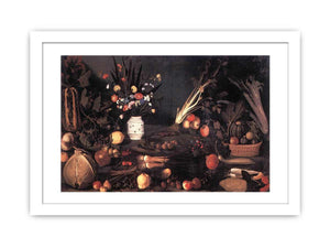 Still-Life with Flowers and Fruit By Caravaggio