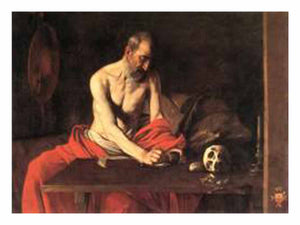 St Jerome, by Michelangelo Merisi da Caravaggio