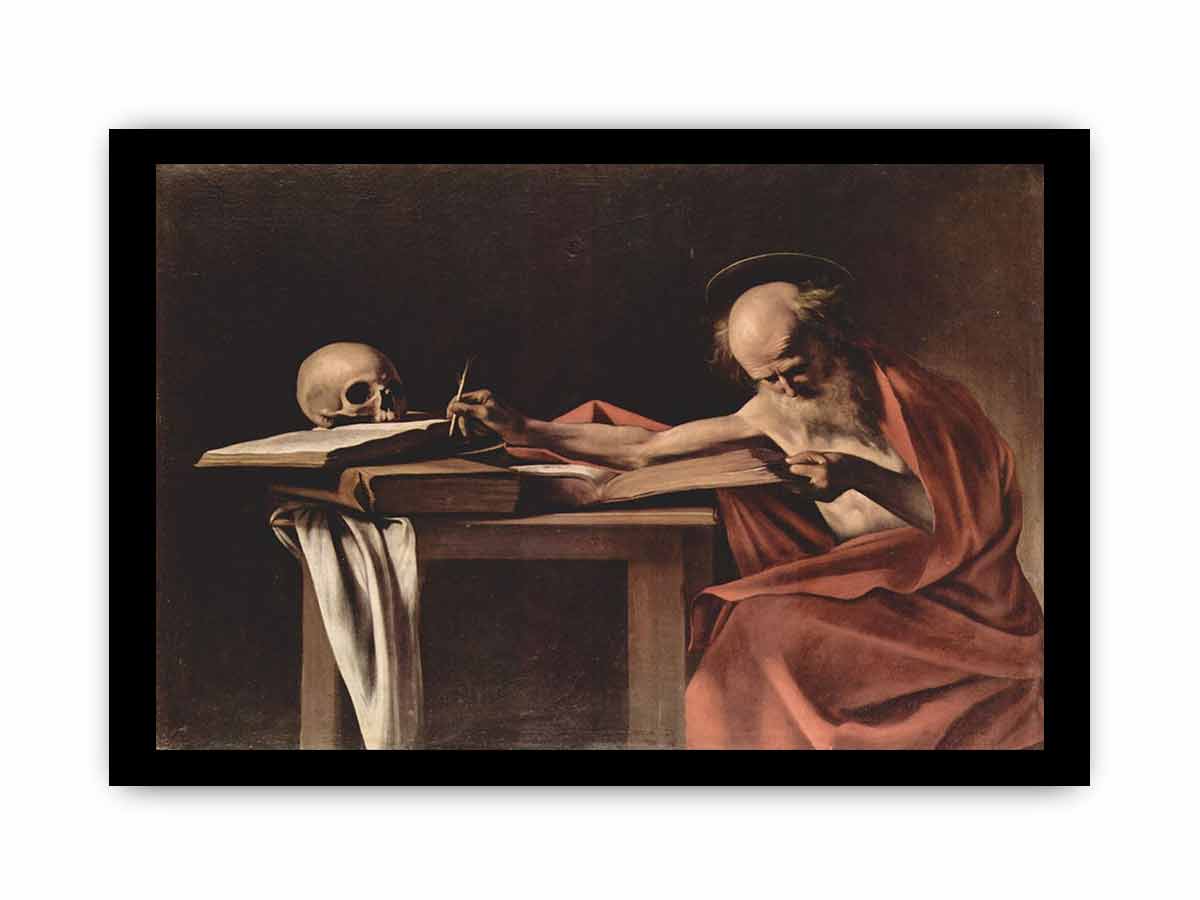 Hl. Hieronymus beim Schreiben By Caravaggio