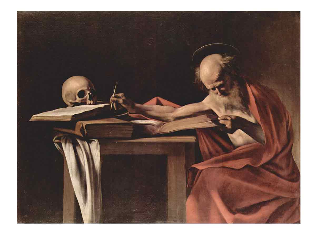 Hl. Hieronymus beim Schreiben By Caravaggio